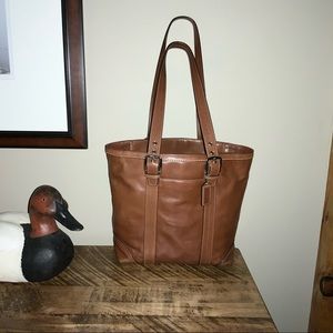 Coach Leather Tote Bag